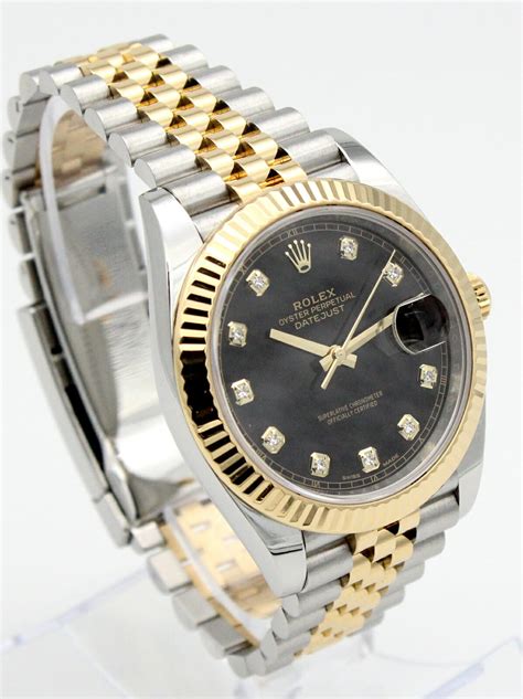 rolex datejust diamond dial two tone|Rolex Datejust 41 ref 126333.